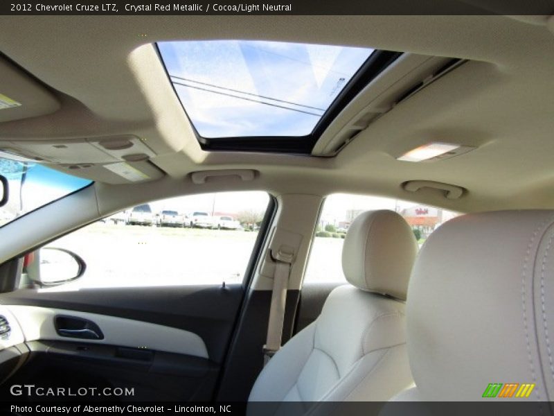 Crystal Red Metallic / Cocoa/Light Neutral 2012 Chevrolet Cruze LTZ