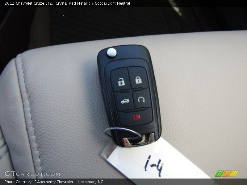 Crystal Red Metallic / Cocoa/Light Neutral 2012 Chevrolet Cruze LTZ