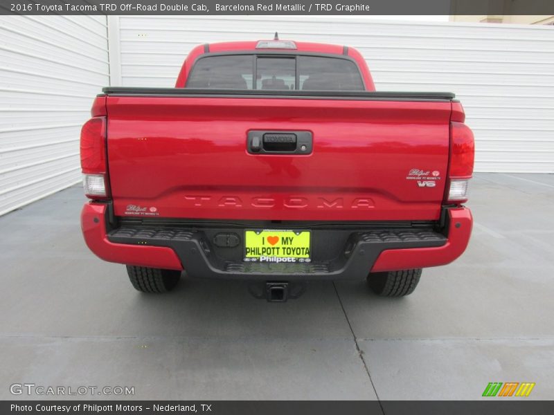 Barcelona Red Metallic / TRD Graphite 2016 Toyota Tacoma TRD Off-Road Double Cab