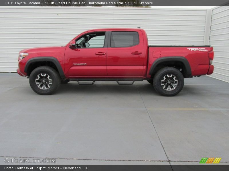 Barcelona Red Metallic / TRD Graphite 2016 Toyota Tacoma TRD Off-Road Double Cab