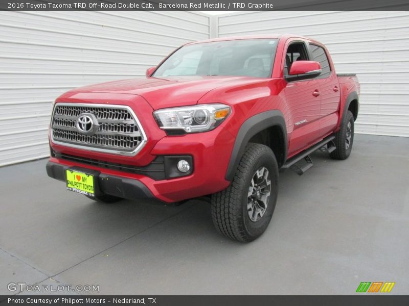 Barcelona Red Metallic / TRD Graphite 2016 Toyota Tacoma TRD Off-Road Double Cab