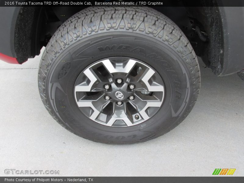 Barcelona Red Metallic / TRD Graphite 2016 Toyota Tacoma TRD Off-Road Double Cab