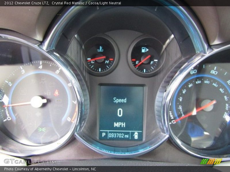 Crystal Red Metallic / Cocoa/Light Neutral 2012 Chevrolet Cruze LTZ