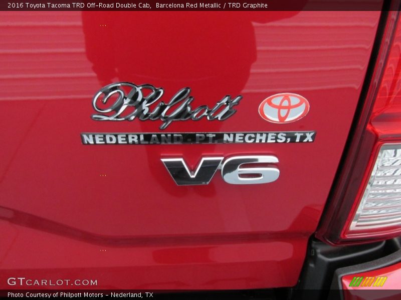 Barcelona Red Metallic / TRD Graphite 2016 Toyota Tacoma TRD Off-Road Double Cab