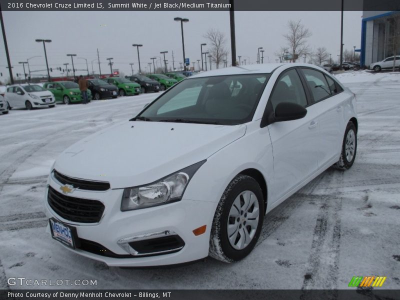Summit White / Jet Black/Medium Titanium 2016 Chevrolet Cruze Limited LS