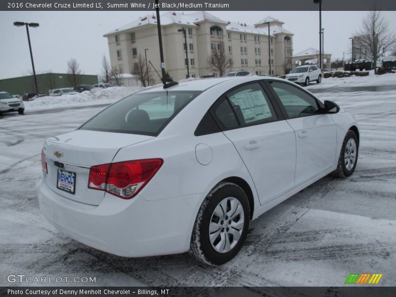 Summit White / Jet Black/Medium Titanium 2016 Chevrolet Cruze Limited LS