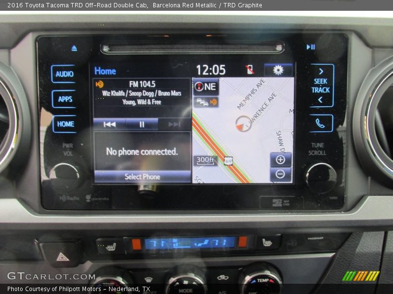 Navigation of 2016 Tacoma TRD Off-Road Double Cab