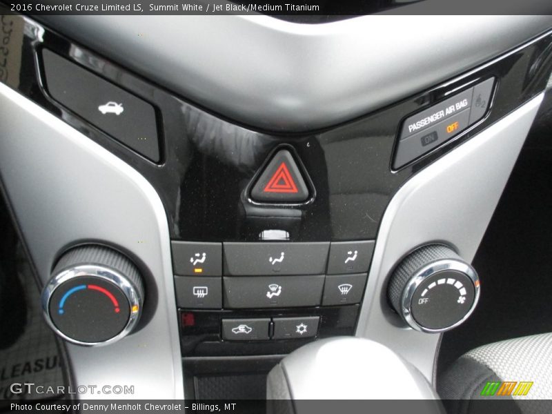 Summit White / Jet Black/Medium Titanium 2016 Chevrolet Cruze Limited LS