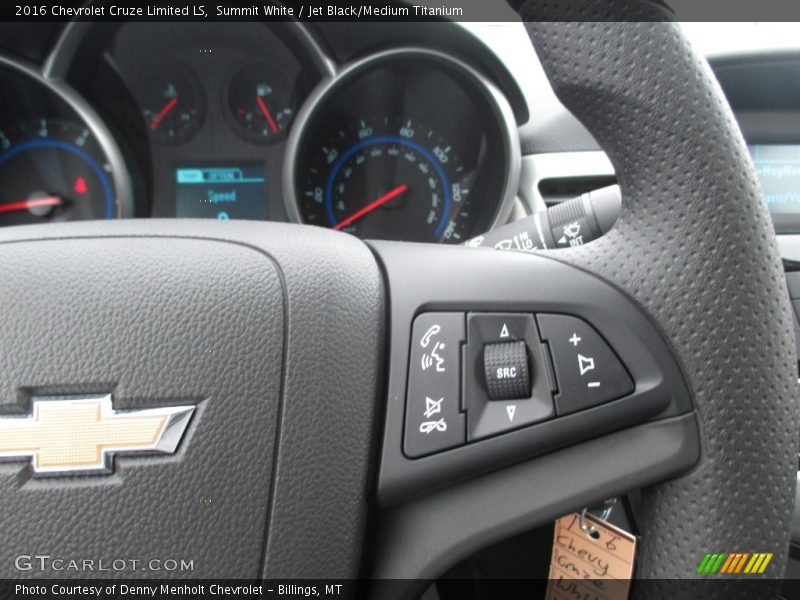 Summit White / Jet Black/Medium Titanium 2016 Chevrolet Cruze Limited LS