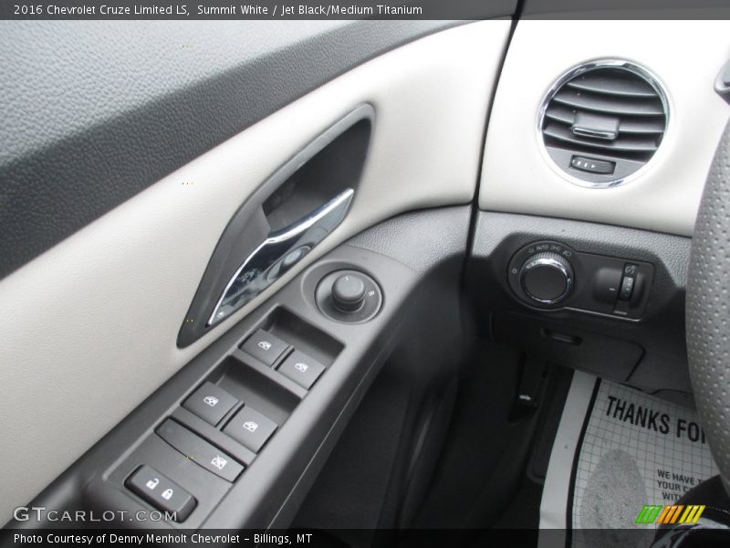 Summit White / Jet Black/Medium Titanium 2016 Chevrolet Cruze Limited LS