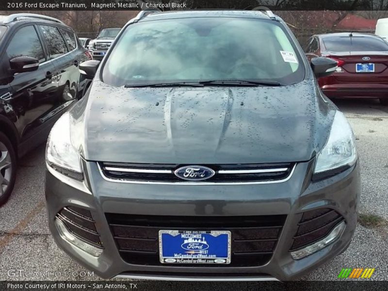Magnetic Metallic / Charcoal Black 2016 Ford Escape Titanium