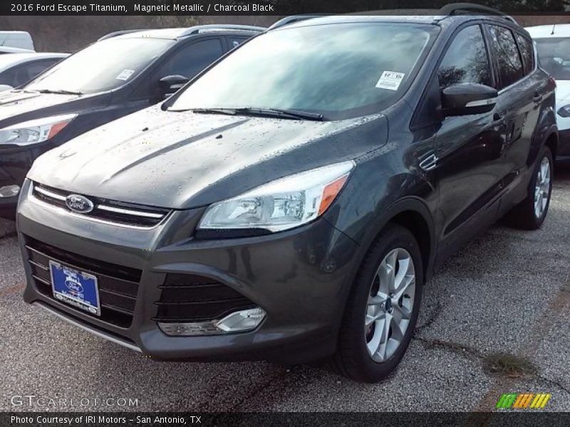 Magnetic Metallic / Charcoal Black 2016 Ford Escape Titanium