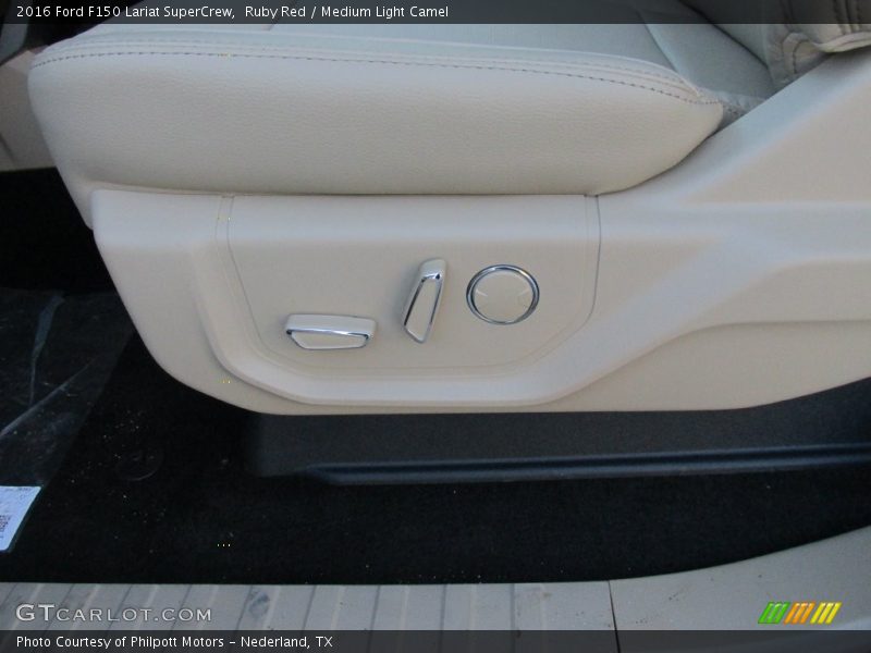 Ruby Red / Medium Light Camel 2016 Ford F150 Lariat SuperCrew