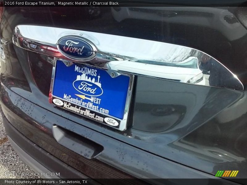 Magnetic Metallic / Charcoal Black 2016 Ford Escape Titanium