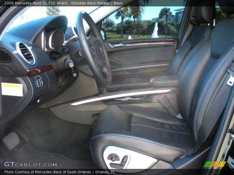 Obsidian Black Metallic / Black 2008 Mercedes-Benz GL 550 4Matic