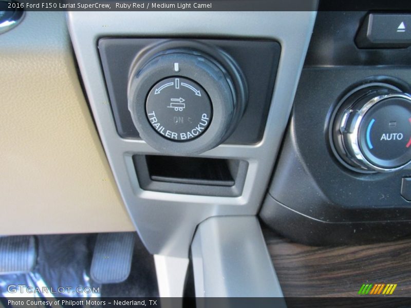 Ruby Red / Medium Light Camel 2016 Ford F150 Lariat SuperCrew