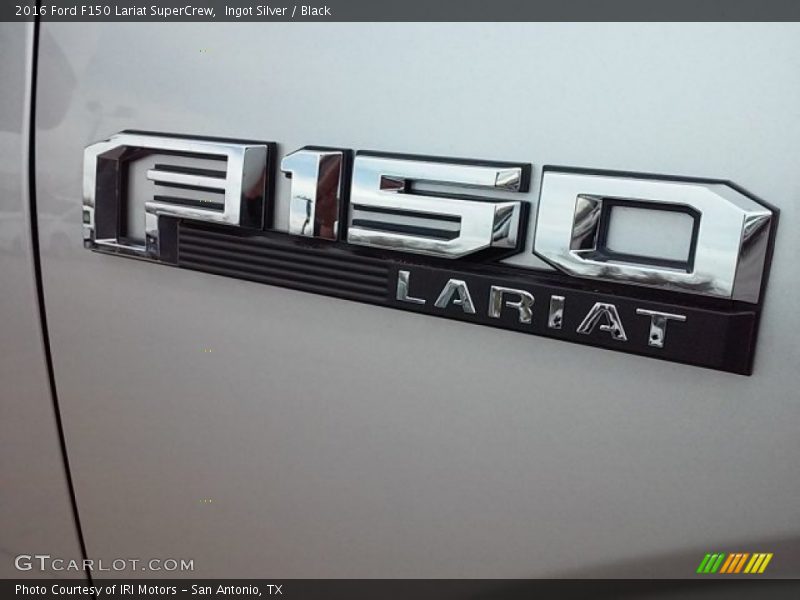 Ingot Silver / Black 2016 Ford F150 Lariat SuperCrew