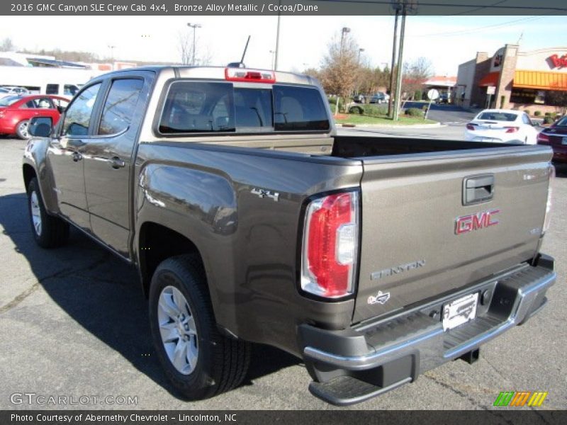 Bronze Alloy Metallic / Cocoa/Dune 2016 GMC Canyon SLE Crew Cab 4x4