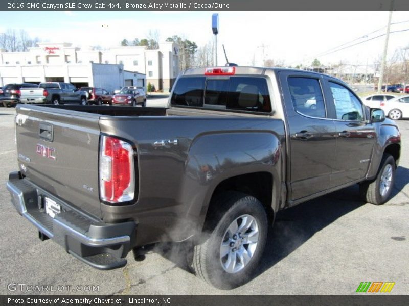 Bronze Alloy Metallic / Cocoa/Dune 2016 GMC Canyon SLE Crew Cab 4x4
