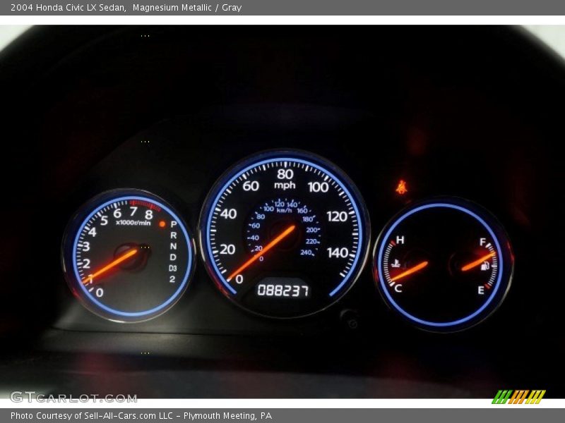 Magnesium Metallic / Gray 2004 Honda Civic LX Sedan