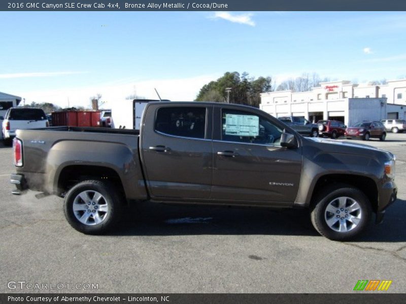 Bronze Alloy Metallic / Cocoa/Dune 2016 GMC Canyon SLE Crew Cab 4x4