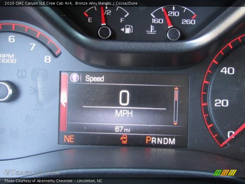 Bronze Alloy Metallic / Cocoa/Dune 2016 GMC Canyon SLE Crew Cab 4x4