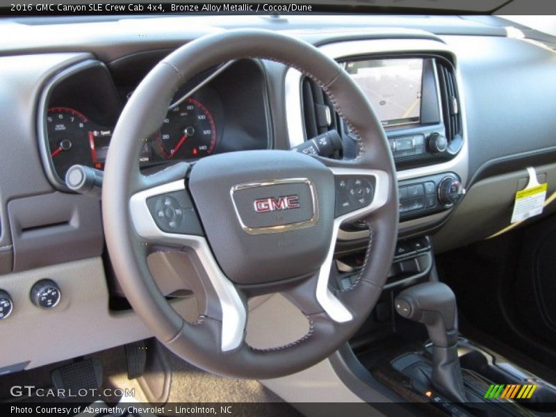 Bronze Alloy Metallic / Cocoa/Dune 2016 GMC Canyon SLE Crew Cab 4x4