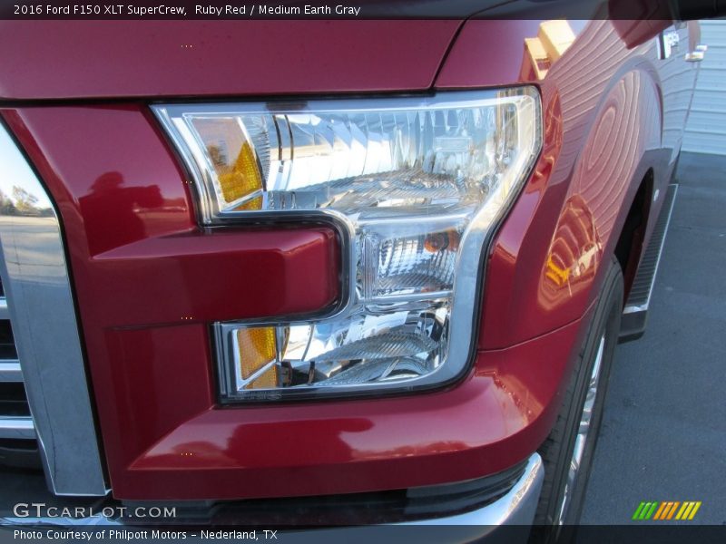 Ruby Red / Medium Earth Gray 2016 Ford F150 XLT SuperCrew
