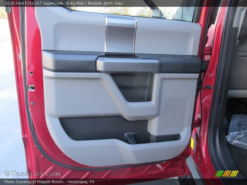 Ruby Red / Medium Earth Gray 2016 Ford F150 XLT SuperCrew