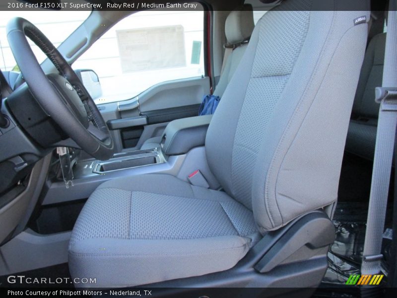 Ruby Red / Medium Earth Gray 2016 Ford F150 XLT SuperCrew