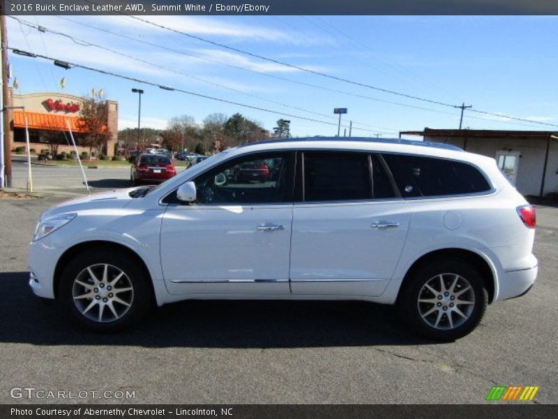 Summit White / Ebony/Ebony 2016 Buick Enclave Leather AWD