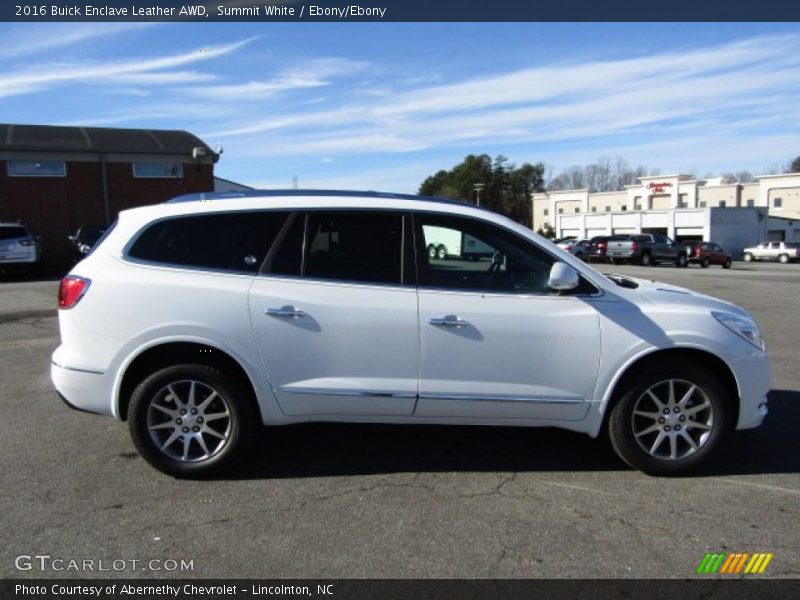 Summit White / Ebony/Ebony 2016 Buick Enclave Leather AWD