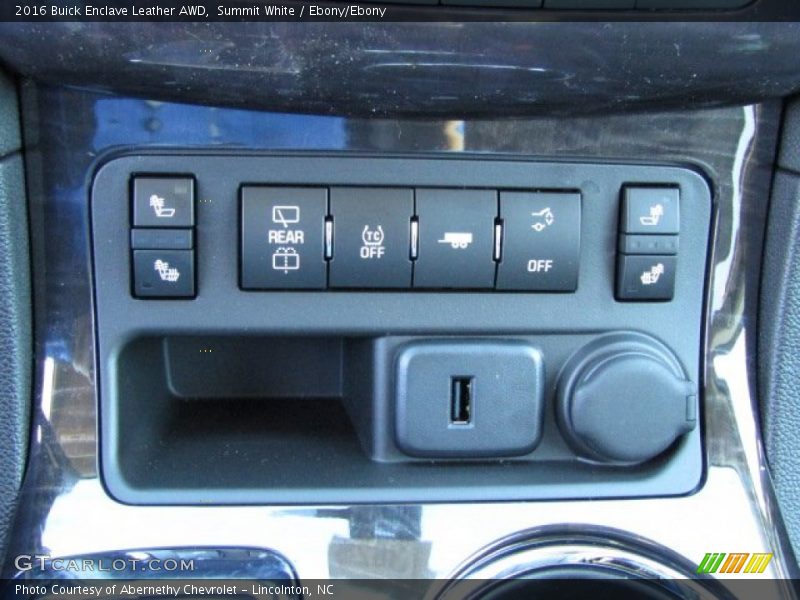 Summit White / Ebony/Ebony 2016 Buick Enclave Leather AWD