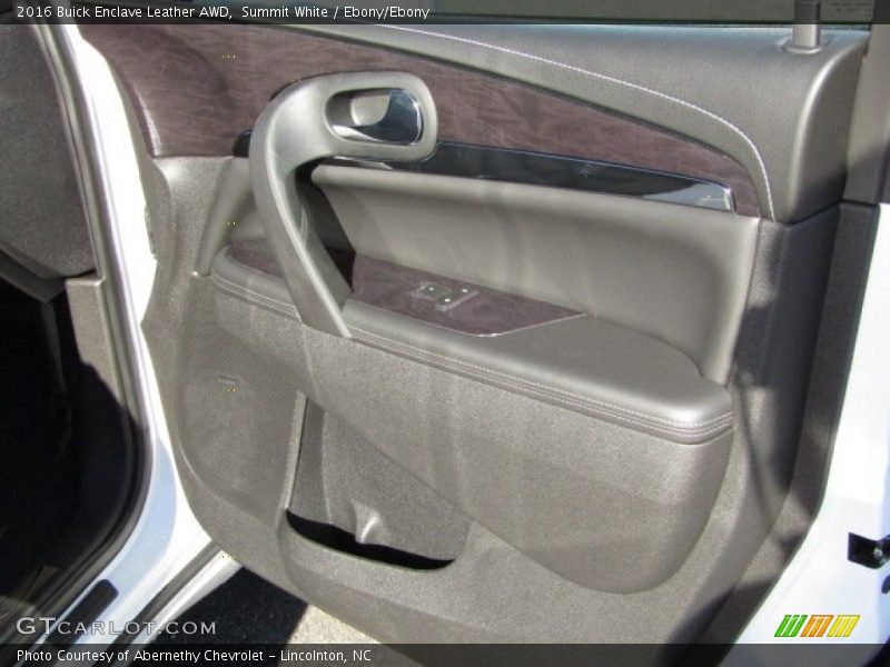 Summit White / Ebony/Ebony 2016 Buick Enclave Leather AWD