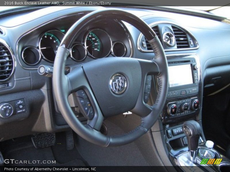 Summit White / Ebony/Ebony 2016 Buick Enclave Leather AWD