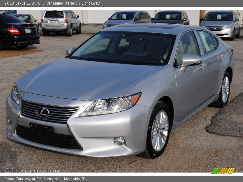 Silver Lining Metallic / Light Gray 2013 Lexus ES 350