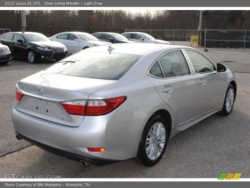 Silver Lining Metallic / Light Gray 2013 Lexus ES 350