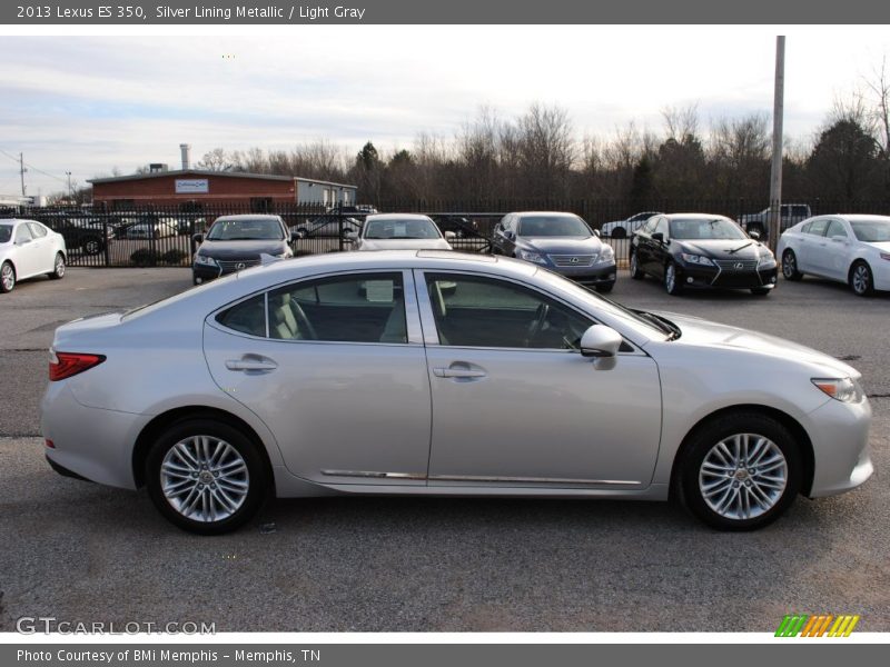 Silver Lining Metallic / Light Gray 2013 Lexus ES 350