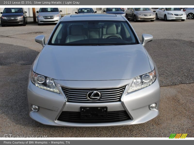 Silver Lining Metallic / Light Gray 2013 Lexus ES 350