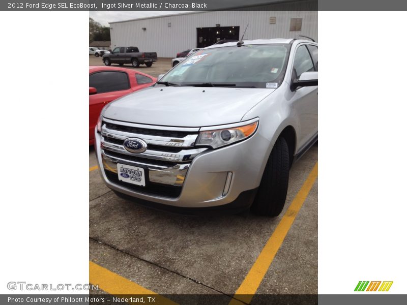 Ingot Silver Metallic / Charcoal Black 2012 Ford Edge SEL EcoBoost