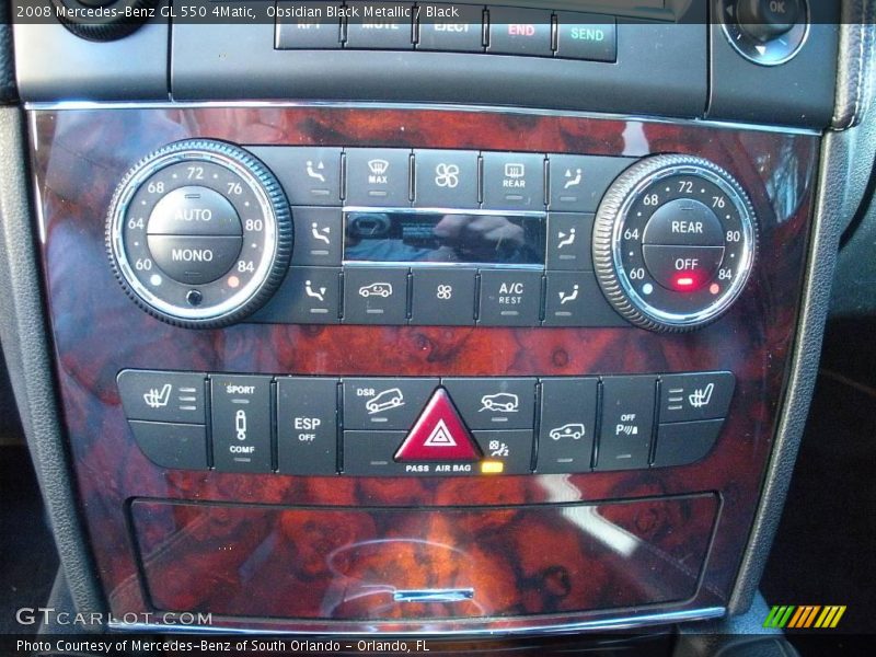 Obsidian Black Metallic / Black 2008 Mercedes-Benz GL 550 4Matic
