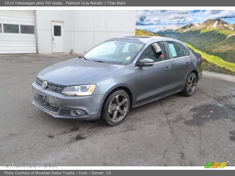 Platinum Gray Metallic / Titan Black 2014 Volkswagen Jetta TDI Sedan