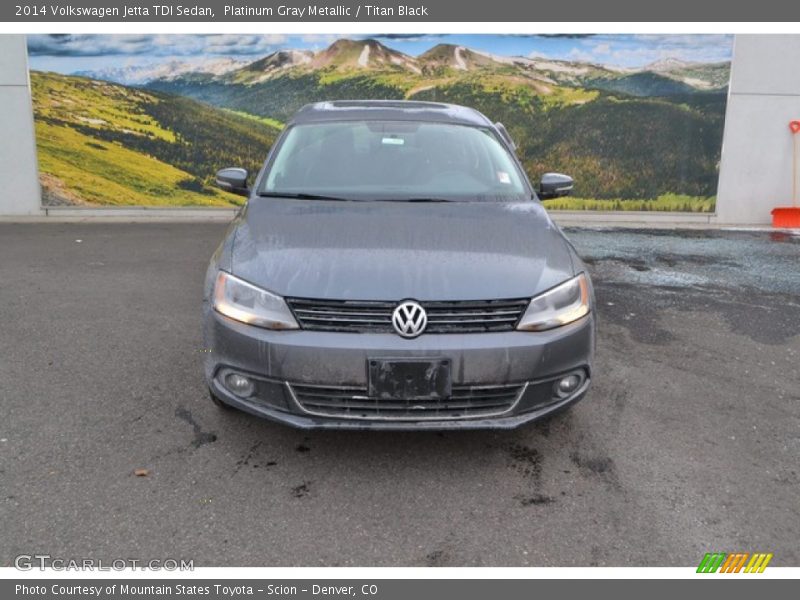 Platinum Gray Metallic / Titan Black 2014 Volkswagen Jetta TDI Sedan