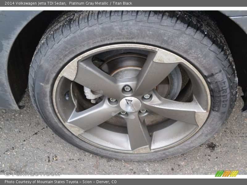 Platinum Gray Metallic / Titan Black 2014 Volkswagen Jetta TDI Sedan