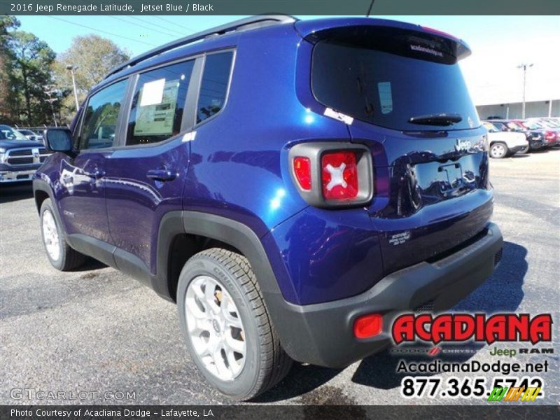 Jetset Blue / Black 2016 Jeep Renegade Latitude