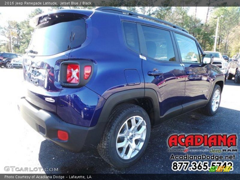 Jetset Blue / Black 2016 Jeep Renegade Latitude
