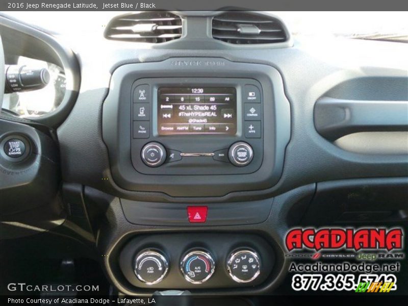 Jetset Blue / Black 2016 Jeep Renegade Latitude
