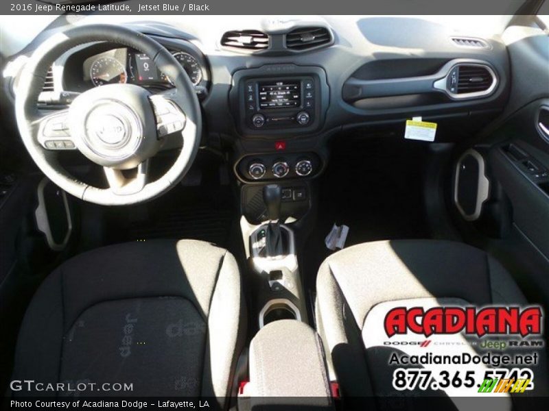 Jetset Blue / Black 2016 Jeep Renegade Latitude