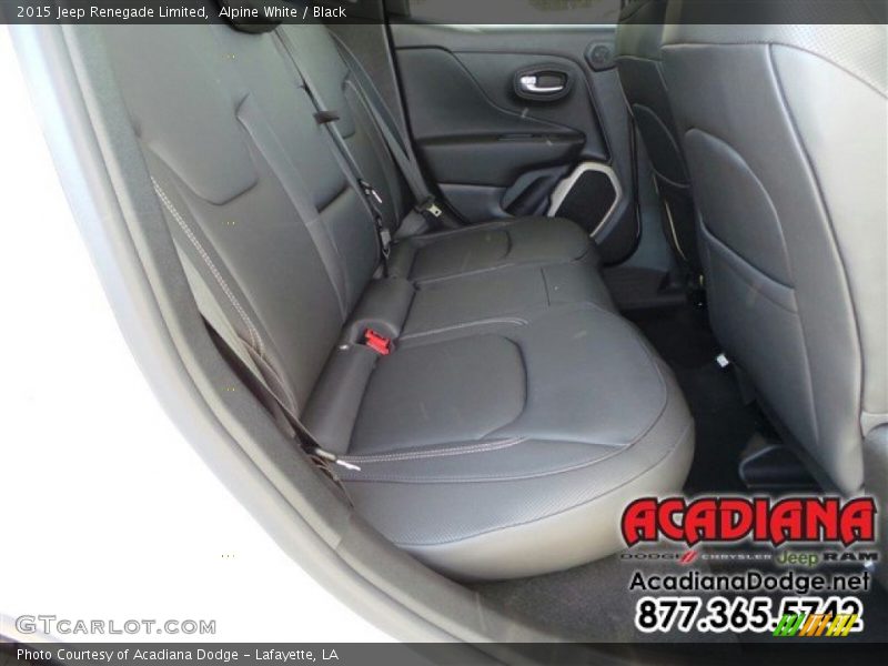 Alpine White / Black 2015 Jeep Renegade Limited