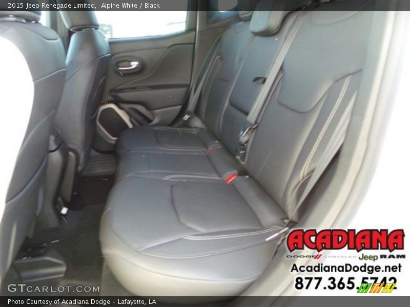 Alpine White / Black 2015 Jeep Renegade Limited